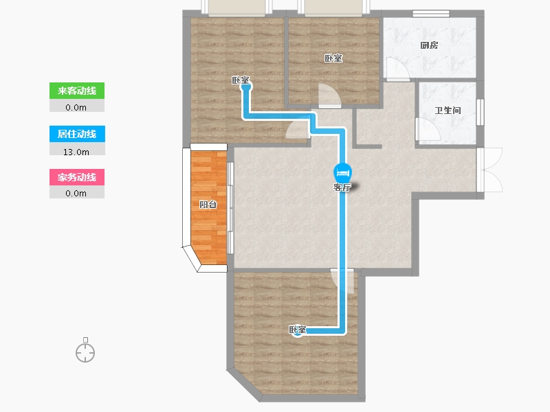 上海-上海市-上海壹街区一期至二期-90.86-户型库-动静线