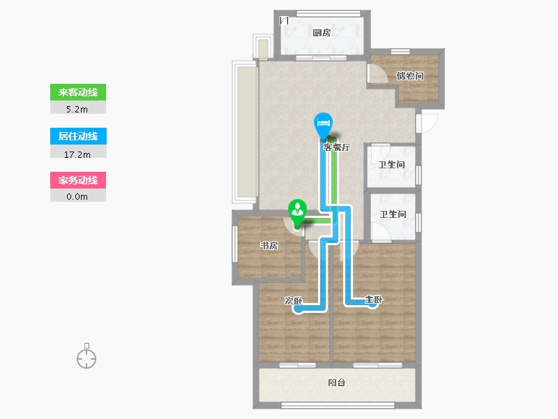 浙江省-金华市-野风广场-92.81-户型库-动静线