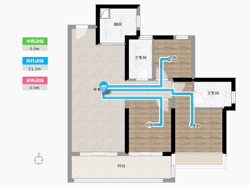 广东省-汕头市-中海地产悦江府北区东区-79.73-户型库-动静线