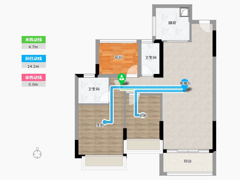 广东省-清远市-方直·君汇世家-87.14-户型库-动静线