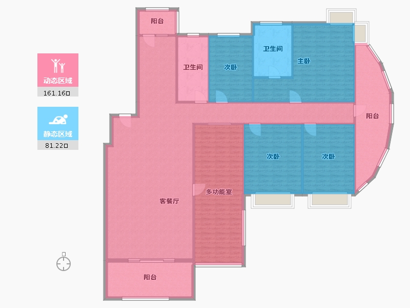 贵州省-贵阳市-龙湾国际二期-190.00-户型库-动静分区