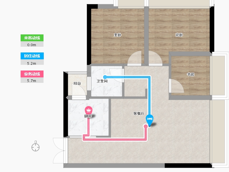 四川省-泸州市-玖臣壹品-62.16-户型库-动静线