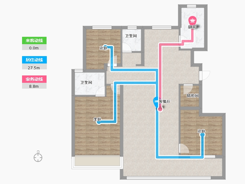 山东省-济南市-越秀麓端府-109.00-户型库-动静线