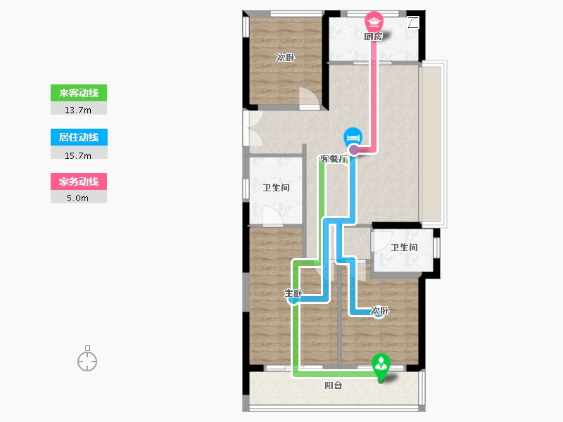 浙江省-温州市-新宏地大诚万象风华-92.82-户型库-动静线