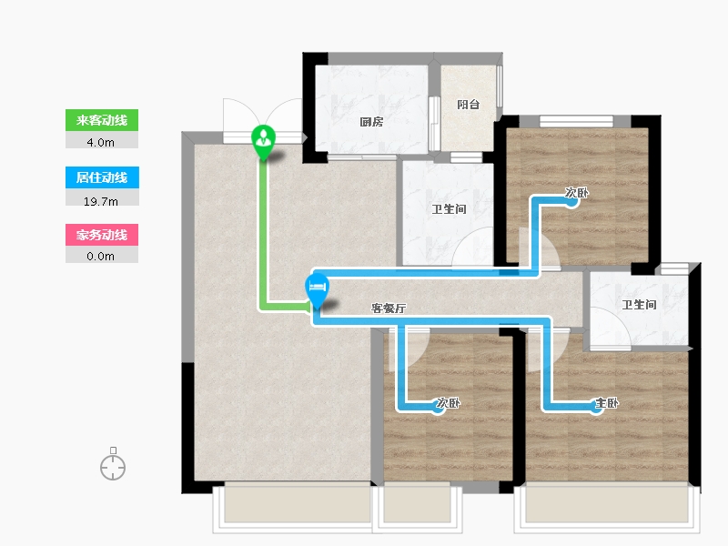 四川省-泸州市-玖臣壹品-72.00-户型库-动静线