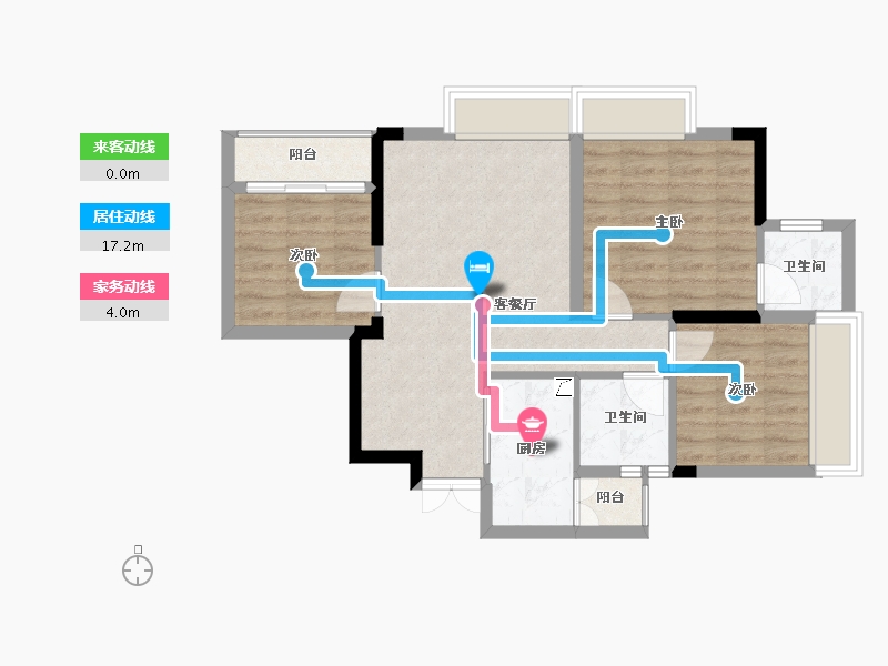 四川省-泸州市-玖臣壹品-70.00-户型库-动静线