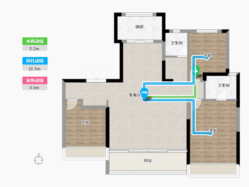 山东省-济南市-中电建国誉府-107.84-户型库-动静线