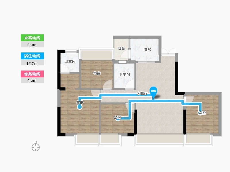 四川省-泸州市-玖臣壹品-77.42-户型库-动静线