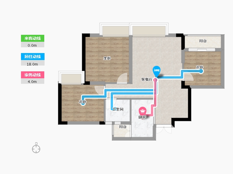 四川省-泸州市-玖臣壹品-70.00-户型库-动静线