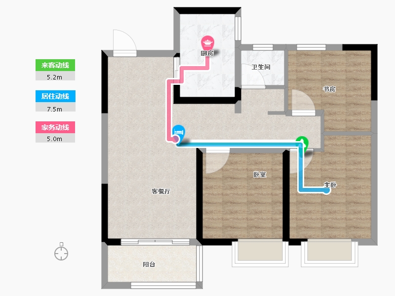 山东省-济南市-融润璟城-78.41-户型库-动静线