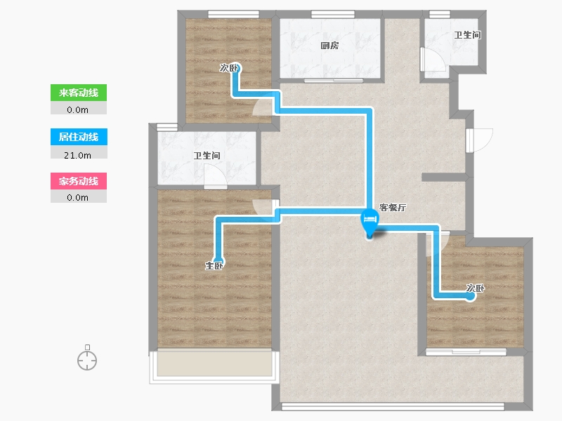 山东省-济南市-越秀麓端府-100.00-户型库-动静线