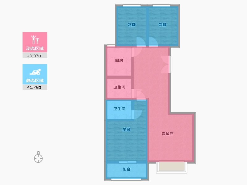 山西省-晋中市-经天壹号-90.00-户型库-动静分区