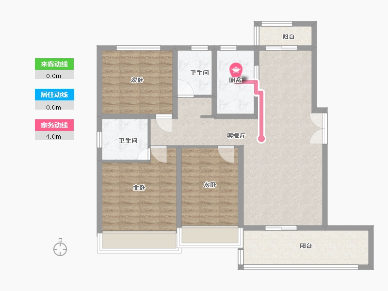 江苏省-泰州市-海姜广场-98.00-户型库-动静线