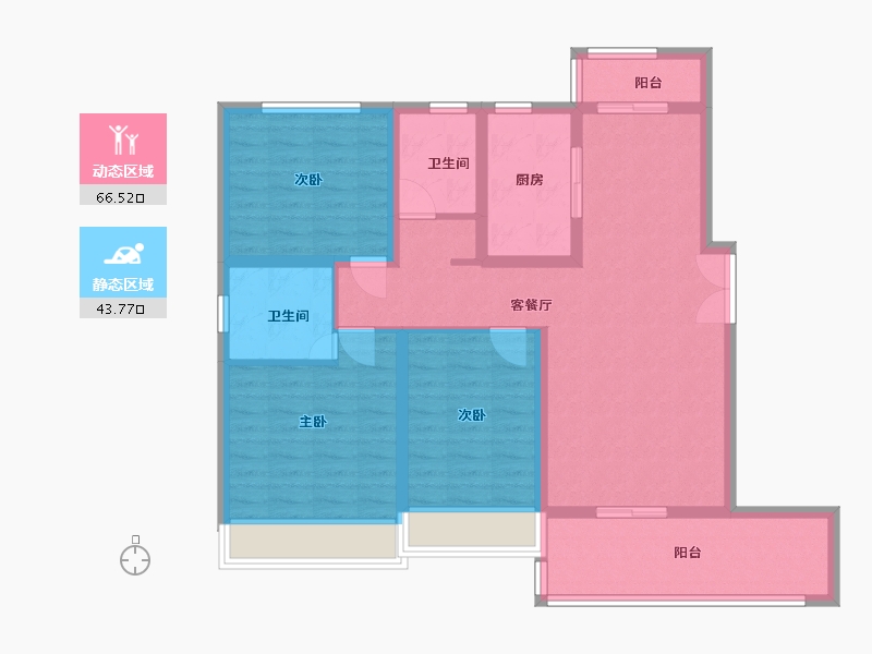 江苏省-泰州市-海姜广场-98.00-户型库-动静分区