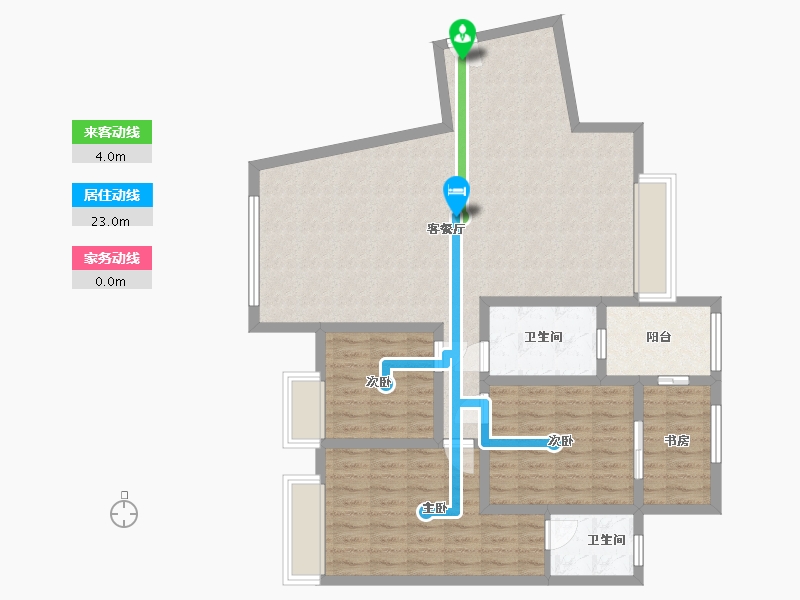 贵州省-贵阳市-新天卫城-138.00-户型库-动静线