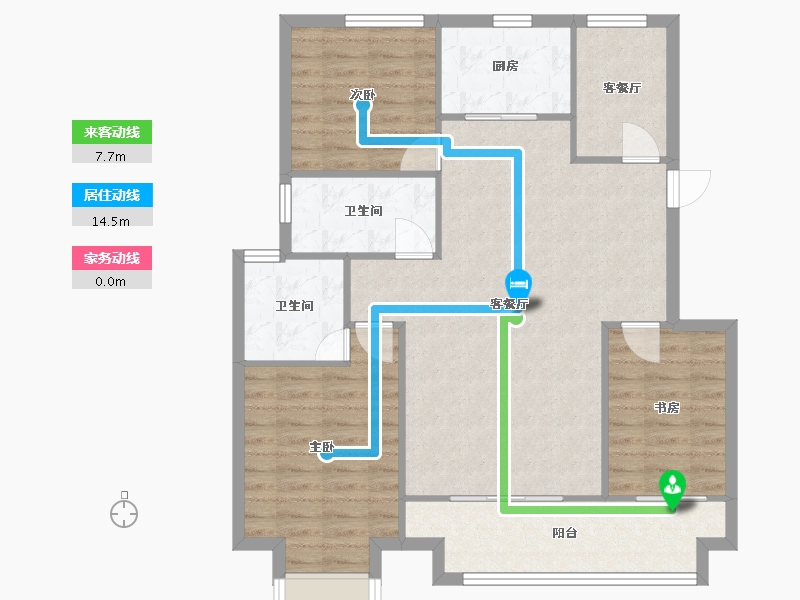 江西省-南昌市-国贸凤凰原-94.10-户型库-动静线