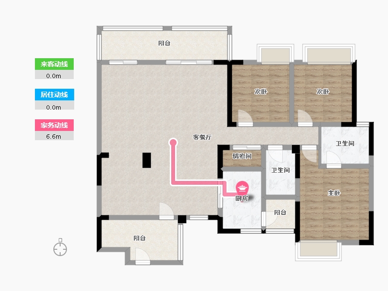 四川省-成都市-成都中医药大学越鞠苑-2期-133.28-户型库-动静线