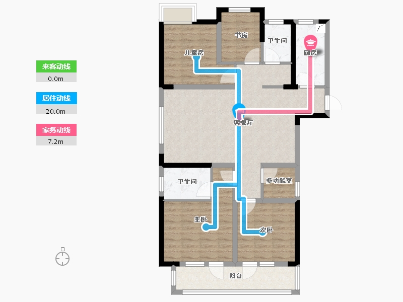 湖北省-武汉市-东湖风光-97.47-户型库-动静线