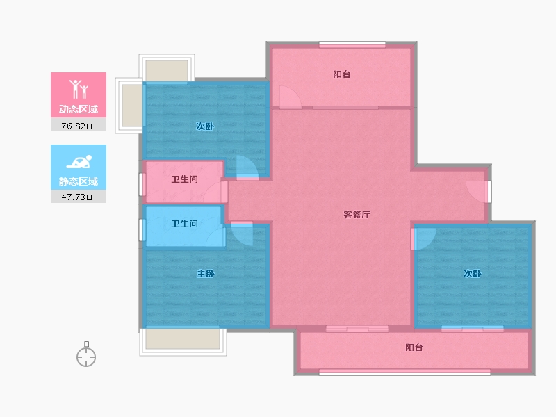 上海-上海市-凤凰城-112.80-户型库-动静分区