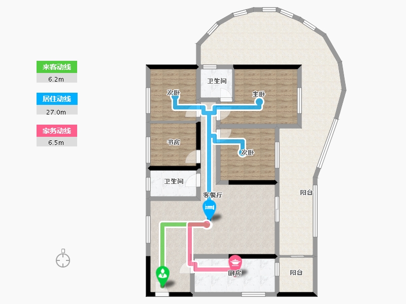 四川省-宜宾市-中央公园-80.00-户型库-动静线