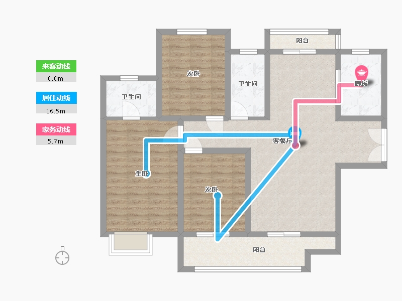 陕西省-西安市-御锦城-100.00-户型库-动静线