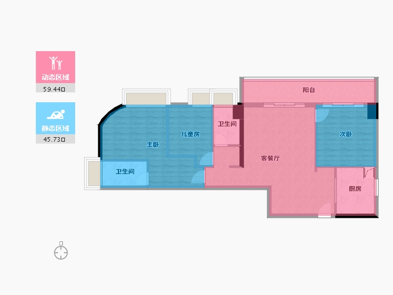 海南省-海口市-同康江语海-94.42-户型库-动静分区