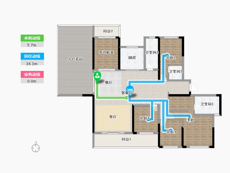 湖南省-怀化市-大汉华龙府-212.20-户型库-动静线