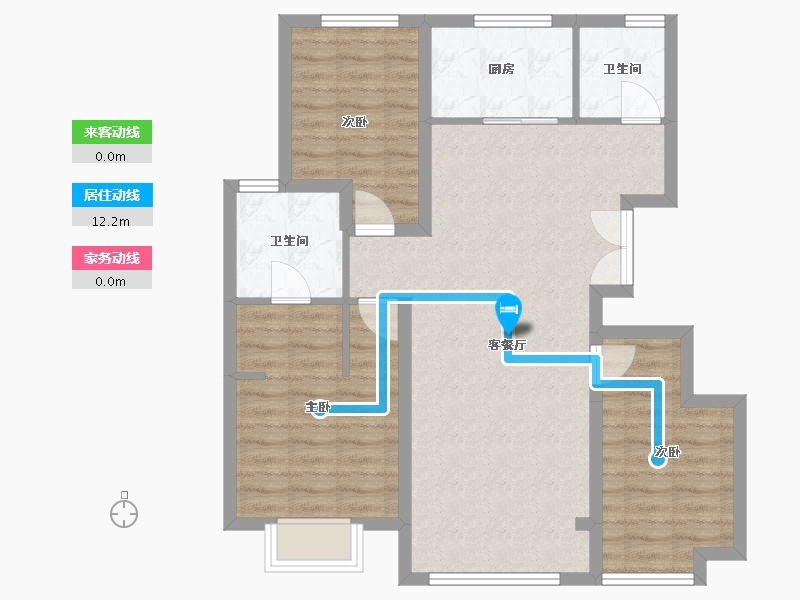 天津-天津市-中建玖棠府-82.96-户型库-动静线