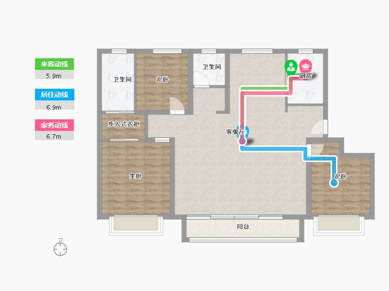 天津-天津市-复地林与里-112.00-户型库-动静线