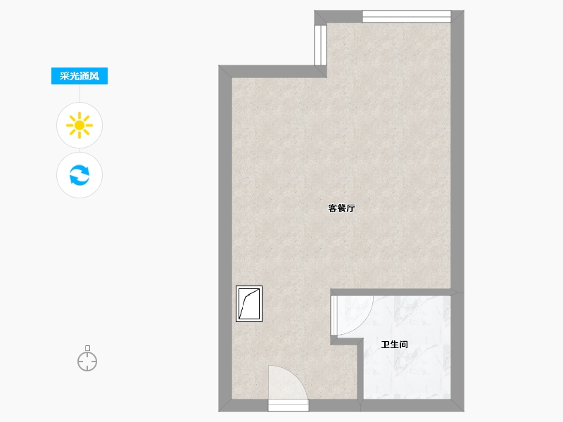 河北省-廊坊市-美林三期-38.00-户型库-采光通风