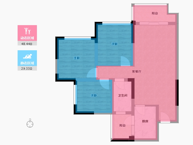 四川省-资阳市-柠都.天誉府-95.00-户型库-动静分区