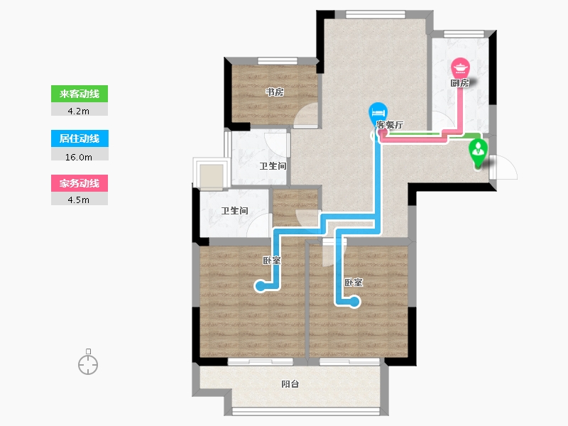 江苏省-淮安市-文锦城-80.87-户型库-动静线