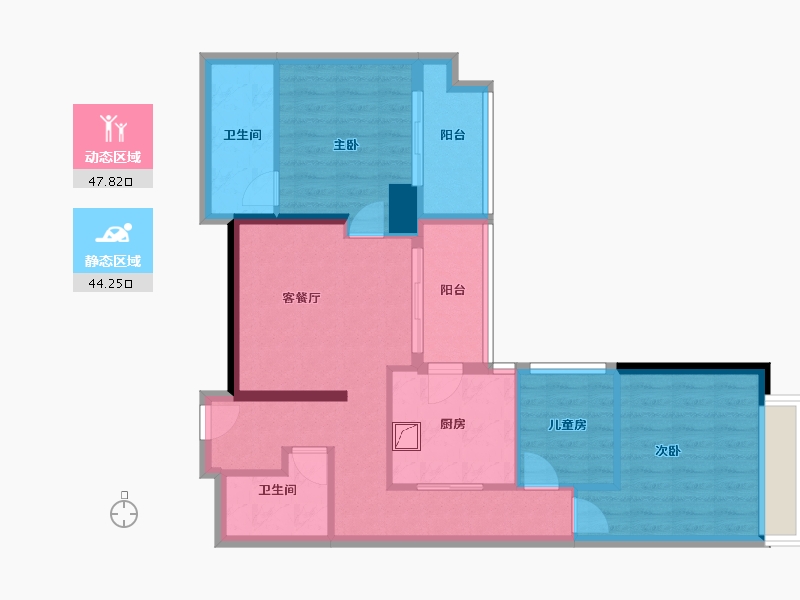 海南省-海口市-同康江语海-80.92-户型库-动静分区