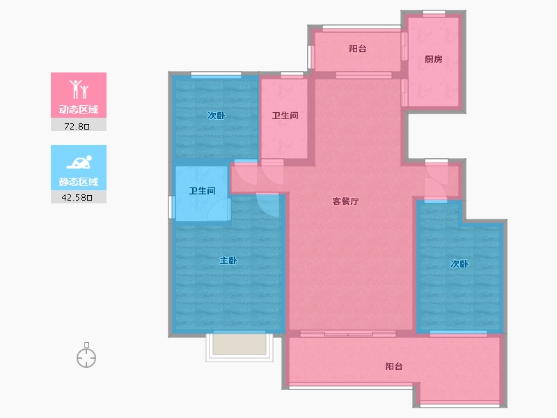 新疆维吾尔自治区-塔城地区-泉湖新城-117.27-户型库-动静分区