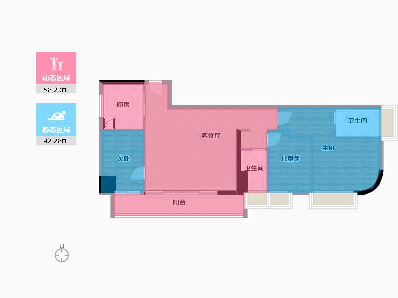 海南省-海口市-同康江语海-89.79-户型库-动静分区