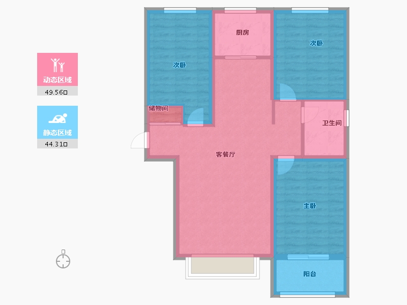 河北省-保定市-尚东城-84.00-户型库-动静分区