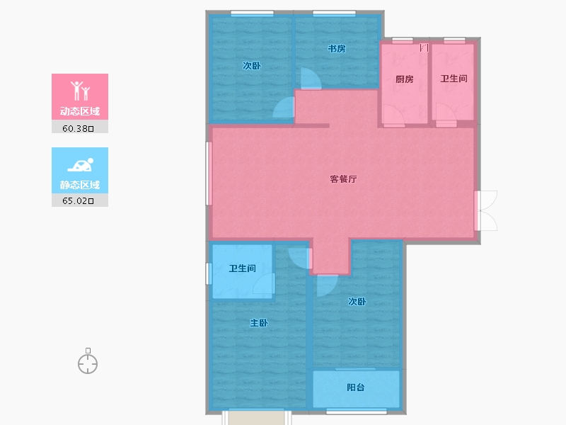 山西省-阳泉市-泉民华府-113.99-户型库-动静分区