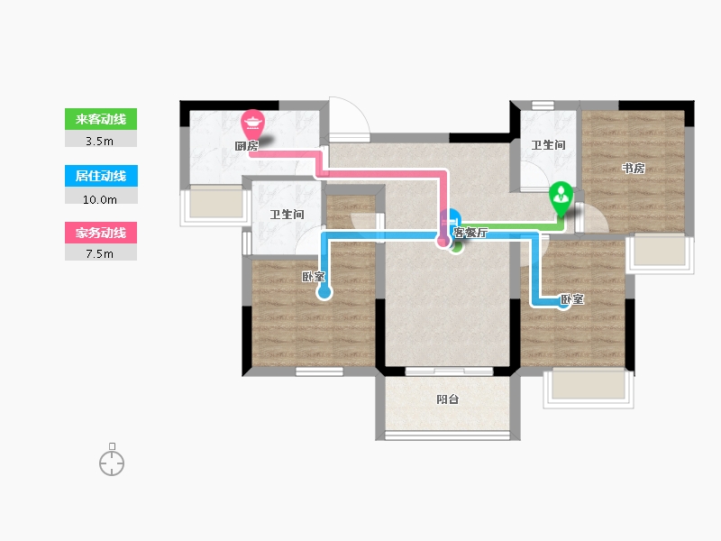 江苏省-淮安市-文锦城-71.12-户型库-动静线