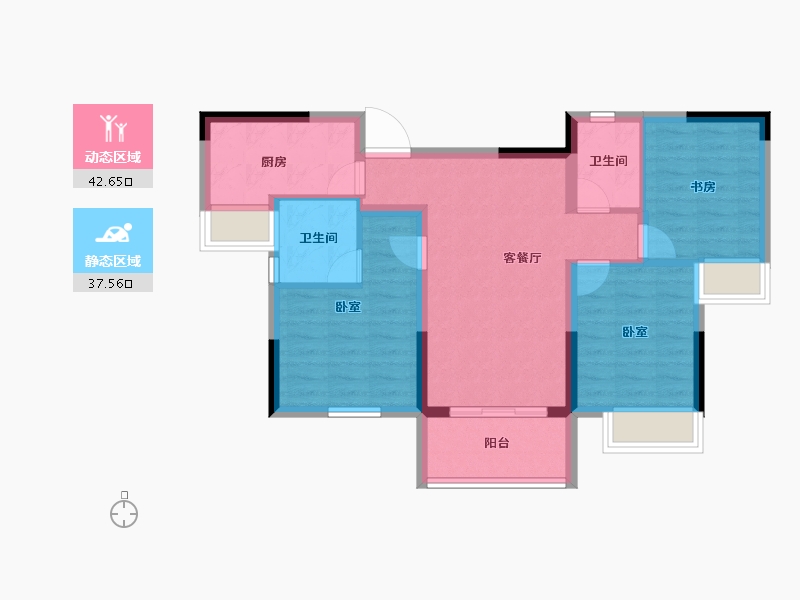 江苏省-淮安市-文锦城-71.12-户型库-动静分区