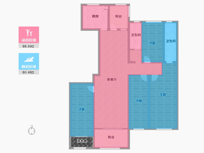 山西省-阳泉市-泉民华府-155.23-户型库-动静分区