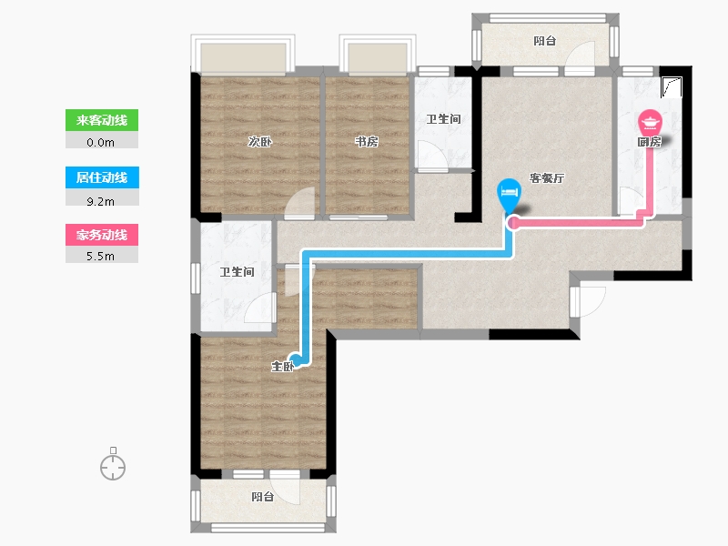 湖北省-武汉市-东湖风光-92.82-户型库-动静线