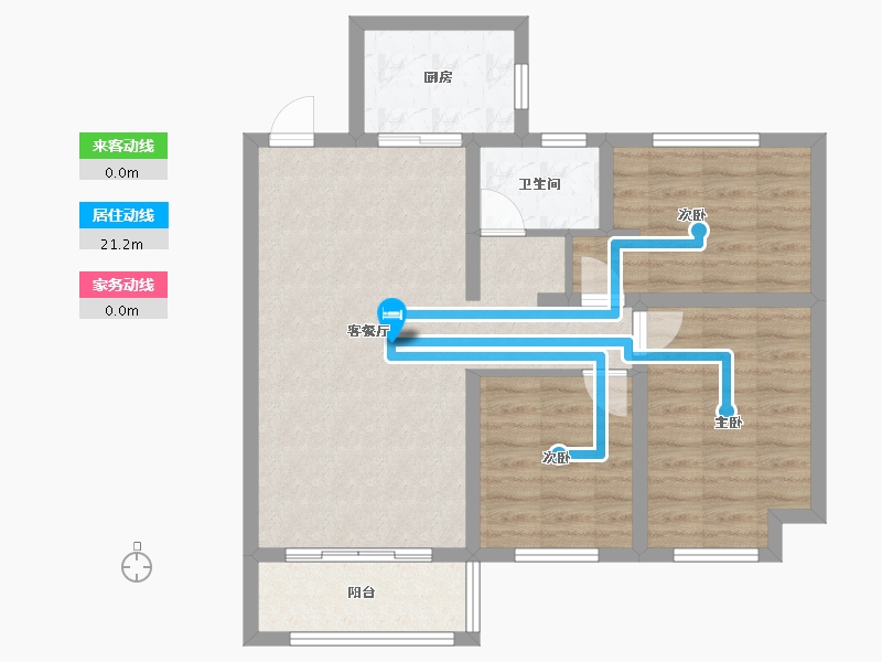 河北省-衡水市-博雅城市中心-86.00-户型库-动静线