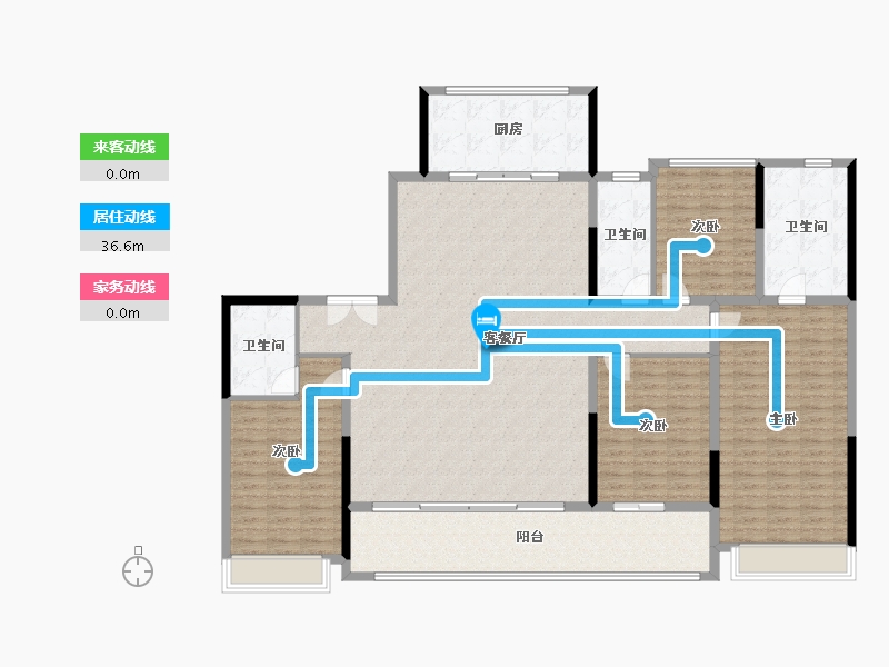 浙江省-嘉兴市-苏嘉云境园-188.24-户型库-动静线