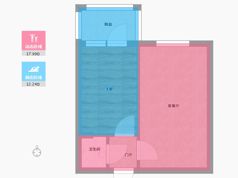 黑龙江省-哈尔滨市-宣西小区-22.40-户型库-动静分区