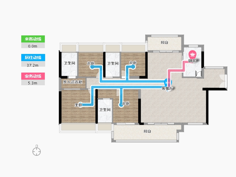 广东省-河源市-华丰国贸金湾-136.01-户型库-动静线