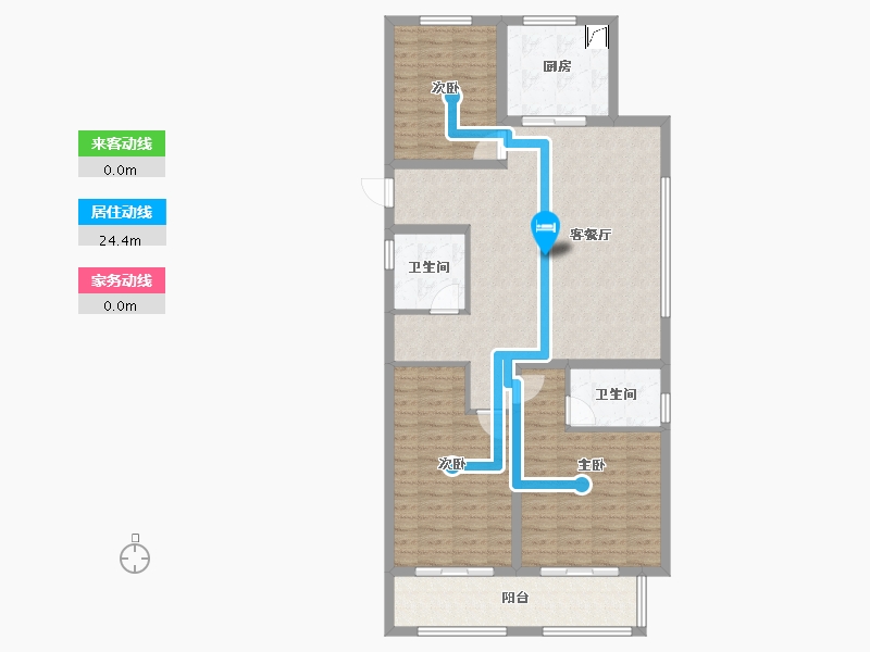 山东省-枣庄市-中坚一品-108.00-户型库-动静线