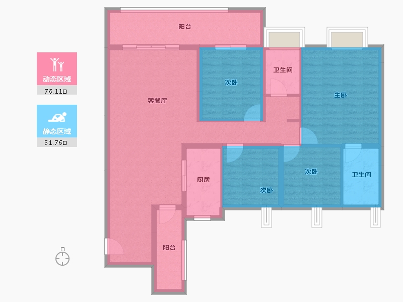 广东省-广州市-中建玖玥湾-114.53-户型库-动静分区