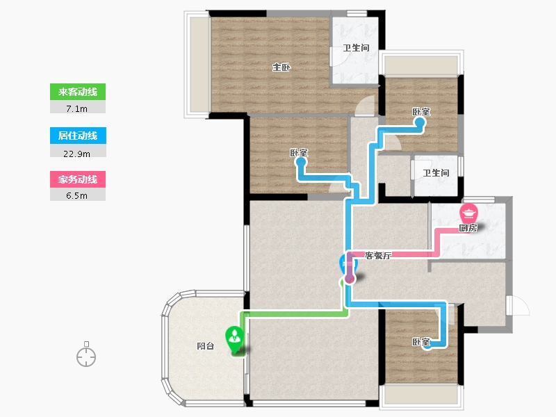 四川省-绵阳市-九洲江渚-135.13-户型库-动静线