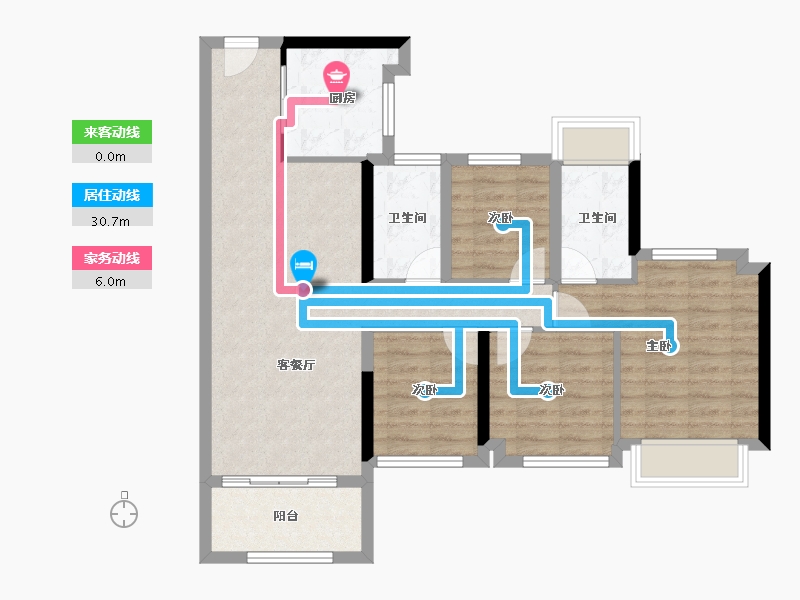 广东省-广州市-招商湾区1872-85.57-户型库-动静线