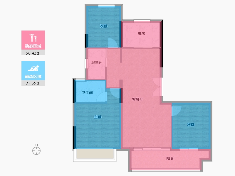 河南省-商丘市-天龙湖中央公园-79.20-户型库-动静分区